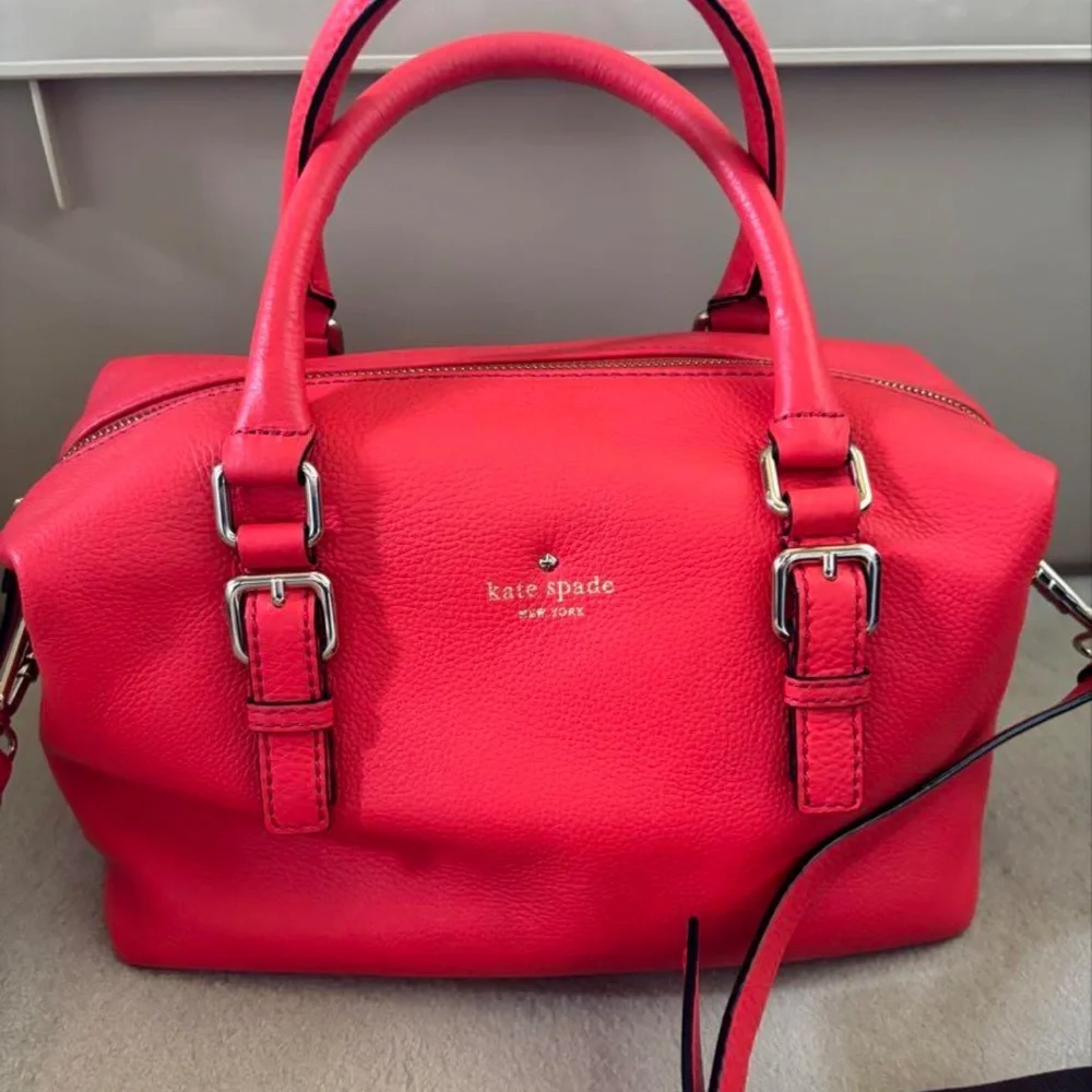 NWOT Kate Spade Coral Jackson Street Leather Crossbody Handbag w/COA - Picture 13 of 15